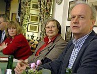 Bärbel Höhn mit Ulrike Trick (BUND) und Dr. Christian Winterberg vom Grünen-Kreisvorstand